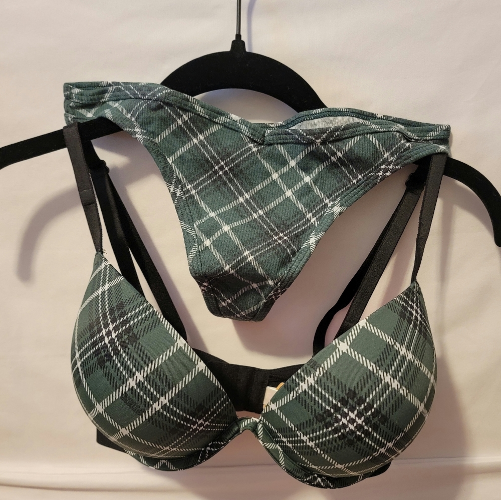 Victoria's Secret bra and panty set.